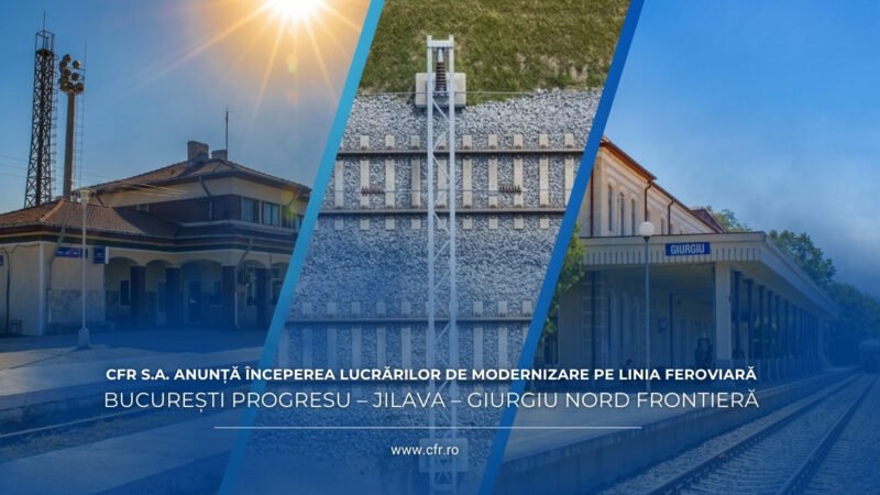 CFR SA anunță oficial începerea lucrările de modernizare și electrificare pe linia București Progresu – Jilava – Giurgiu Nord Frontieră