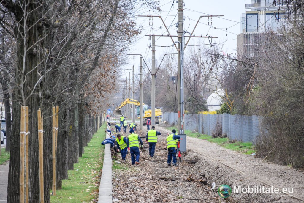 Lot 6 modernizare linii tramvai - Erbașu și Tancrad au demarat lucrările în Pipera și pe șoseaua Petricani