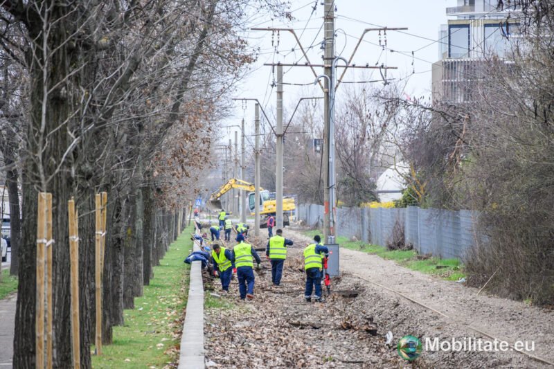 Lot 6 modernizare linii tramvai - Erbașu și Tancrad au demarat lucrările în Pipera și pe șoseaua Petricani