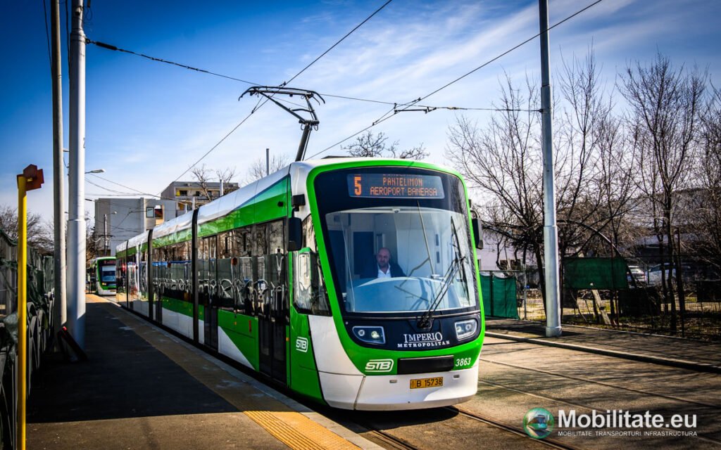 FOTO - Linia 5 a revenit pe traseu de astăzi urmând să circule cu toate tipurile de tramvaie - linia nu este proiectul celor 100 de Imperio achiziționate