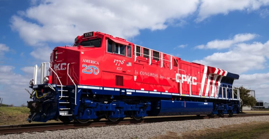 CPKC prezintă locomotiva 1776 cu grafica specială dedicată aniversării a 250 de ani ai Statelor Unite