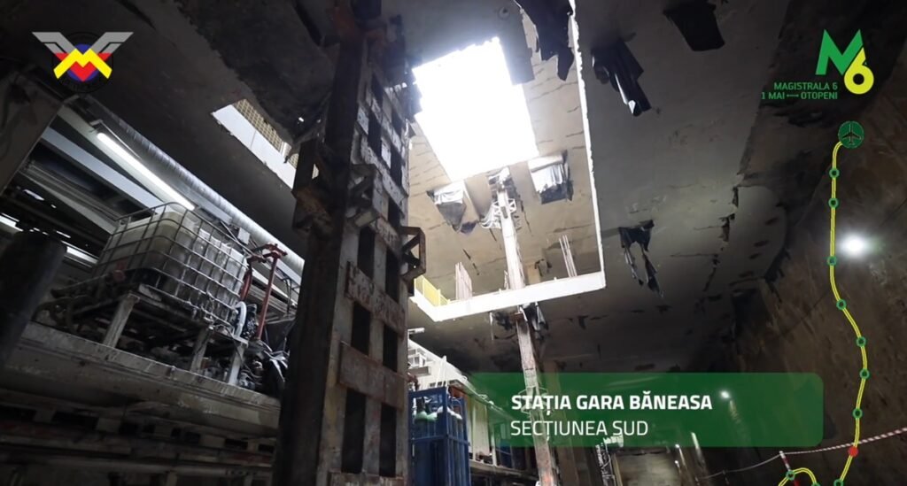 Lucrările la Magistrala 6 avansează în februarie înregistrând progrese importante pe ambele secțiuni ale proiectului