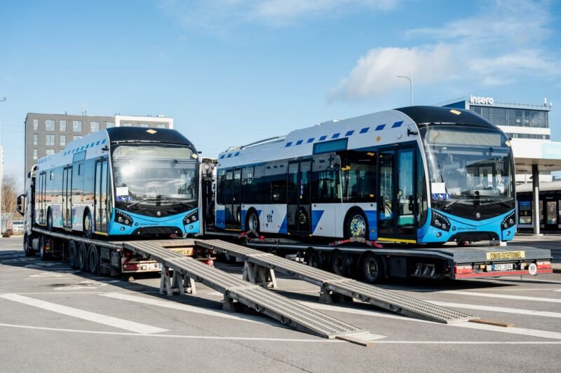 Primele troleibuze Škoda de nouă generație au ajuns la Tallinn și vor intra în circulație din 1 iulie