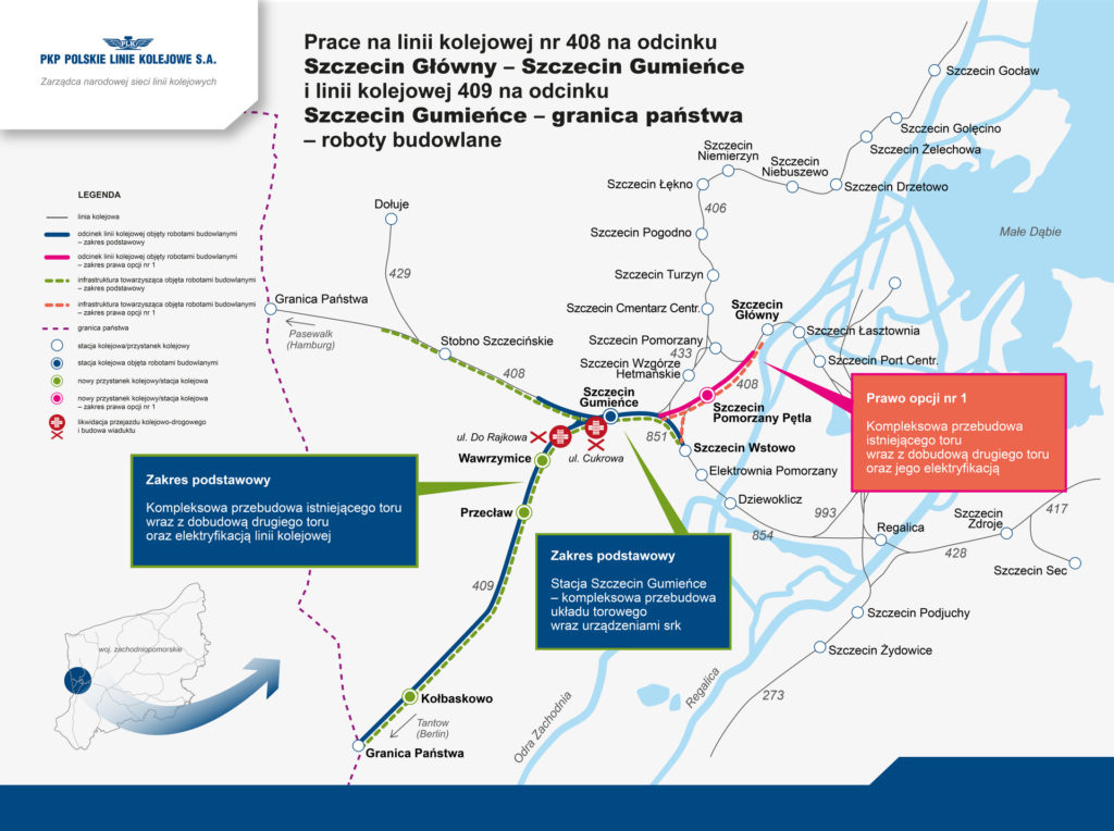 Polonia modernizează legătura feroviară Szczecin–Berlin pentru călătorii mai eficiente până în 2030
