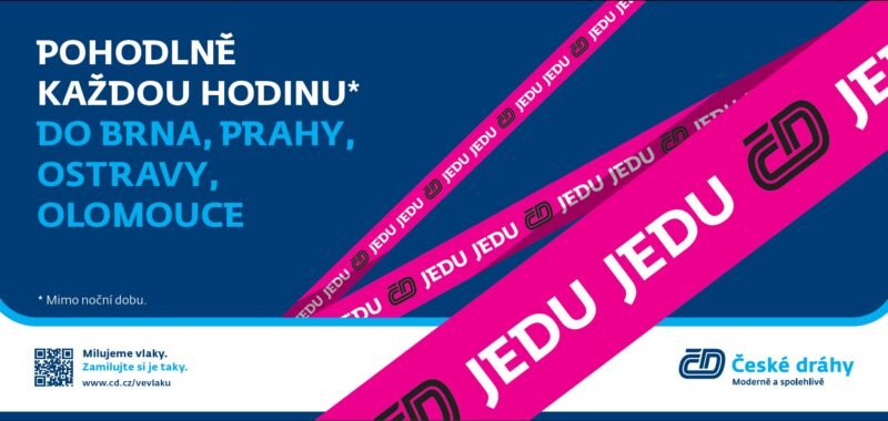 České dráhy lansează campania „Jedu, jedu“ pentru promovarea călătoriilor interne cu trenul