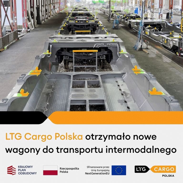 LTG Cargo Polska a cumpărat 72 de vagoane noi pentru transport intermodal cu finanțare din Planul Național de Redresare și Reziliență