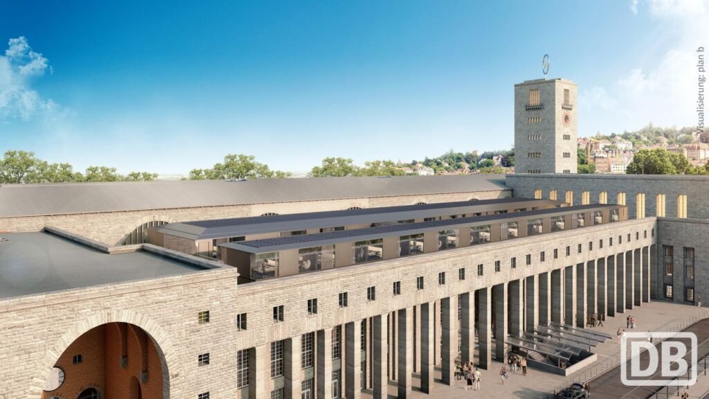 Clădirea istorică de lângă Stuttgart Hbf se transformă într‑un hotel modern cu 150 de camere în amplul proiect DB de reconstrucție a hubului feroviar