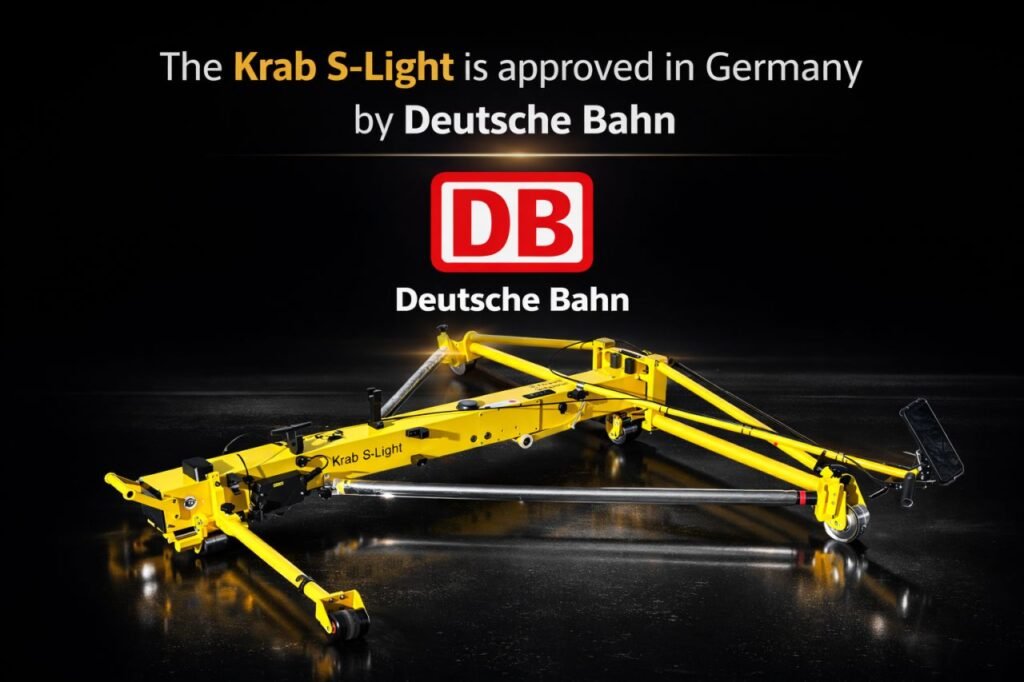 Sistemul de măsurare KRAB S‑Light primește omologarea Deutsche Bahn, confirmând acuratețea și fiabilitatea în diagnosticarea căii