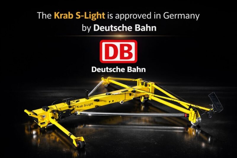 Sistemul de măsurare KRAB S‑Light primește omologarea Deutsche Bahn, confirmând acuratețea și fiabilitatea în diagnosticarea căii