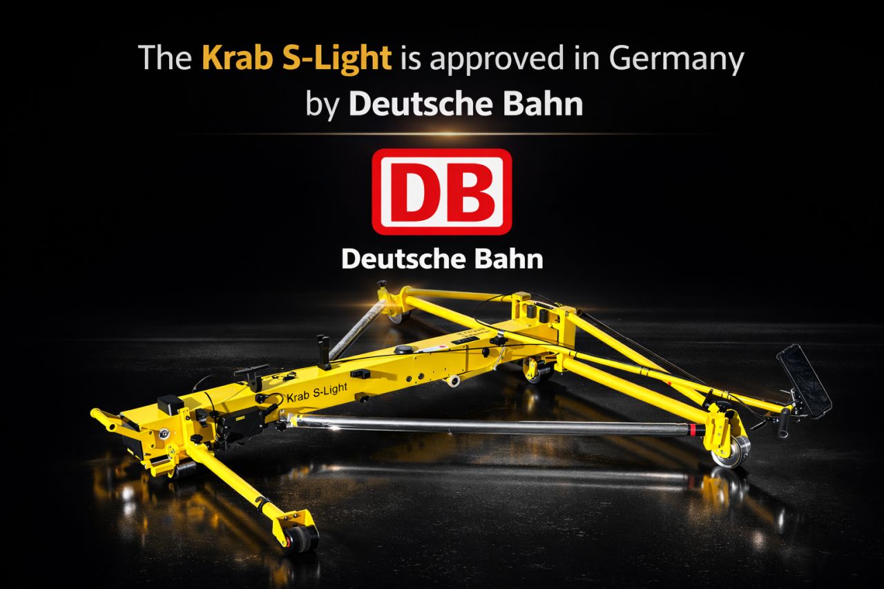 Sistemul de măsurare KRAB S‑Light primește omologarea Deutsche Bahn, confirmând acuratețea și fiabilitatea în diagnosticarea căii