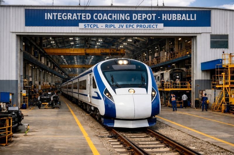 RENMAKCH India câștigă contractul EPC de 358 de crore pentru depoul de material rulant Hubballi al Indian Railways