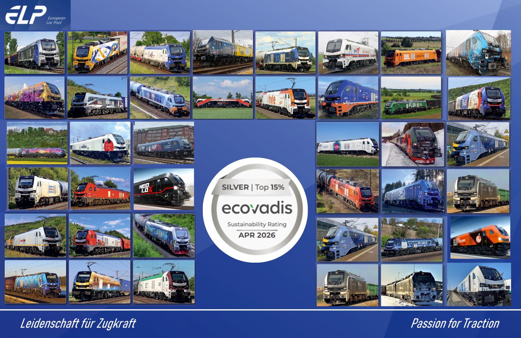 European Loc Pool obține ratingul EcoVadis Silver pentru performanțele sale ESG