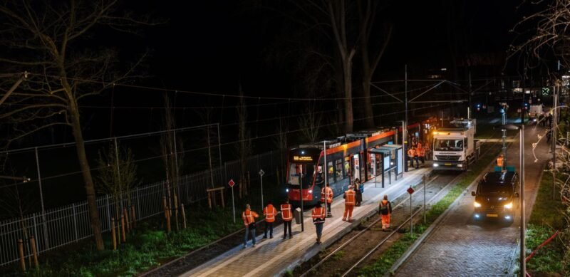 Haga a început testele pentru noul traseu al tramvaiului 19 între Delft și campusul TU Delft