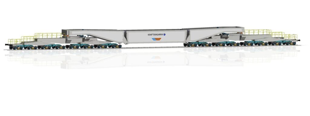 Kiruna Wagon livrează către Kraftdragarna un vagon feroviar special de 490 de tone pentru transporturi grele în Suedia