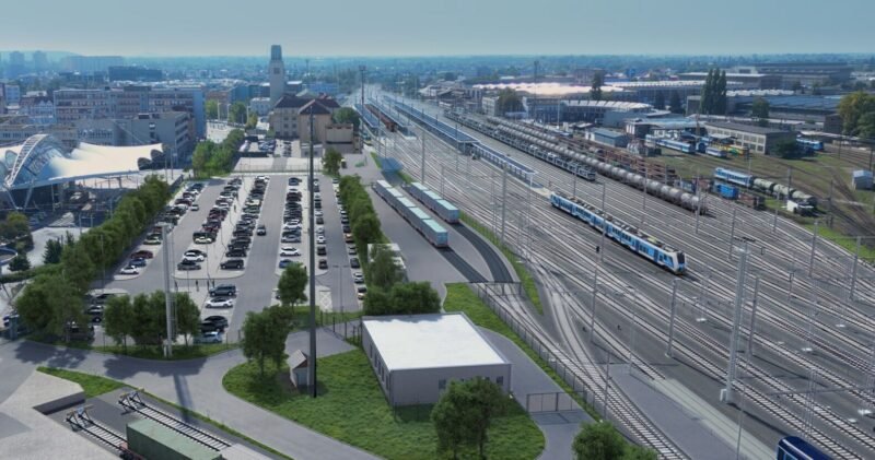 OHLA ŽS demarează două proiecte majore de modernizare feroviară în Cehia ce includ transformarea gării Hradec Králové și modernizarea liniei Praga–Aeroport–Kladno