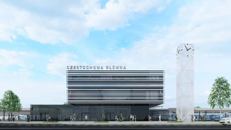 Gara Częstochowa intră într‑o nouă etapă a modernizării: traficul de pasageri mutat în terminalul temporar din containere