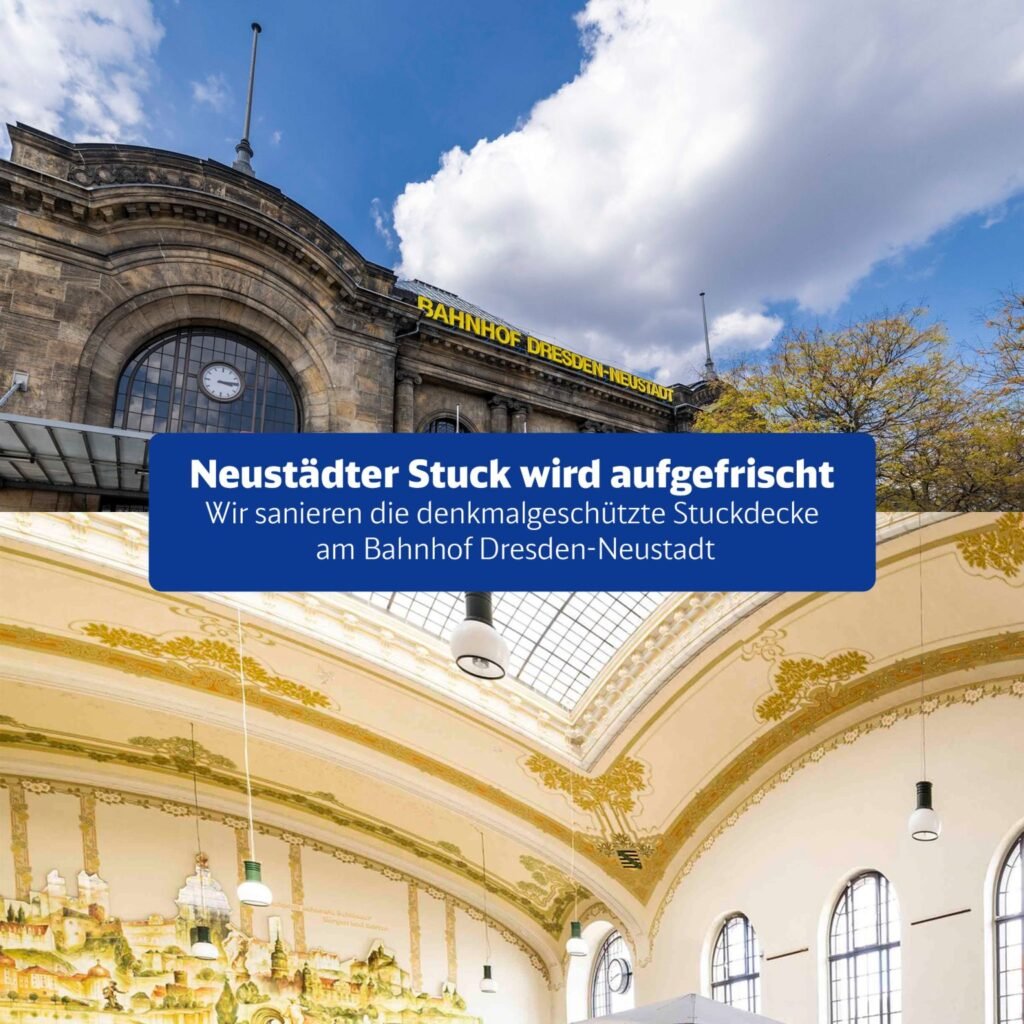 Tavanul istoric al gării Dresden‑Neustadt intră în renovare după 125 de ani