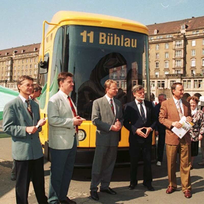 Dresda marchează 30 de ani de tramvaie cu podea joasă și 20 de ani de tramvaie moderne