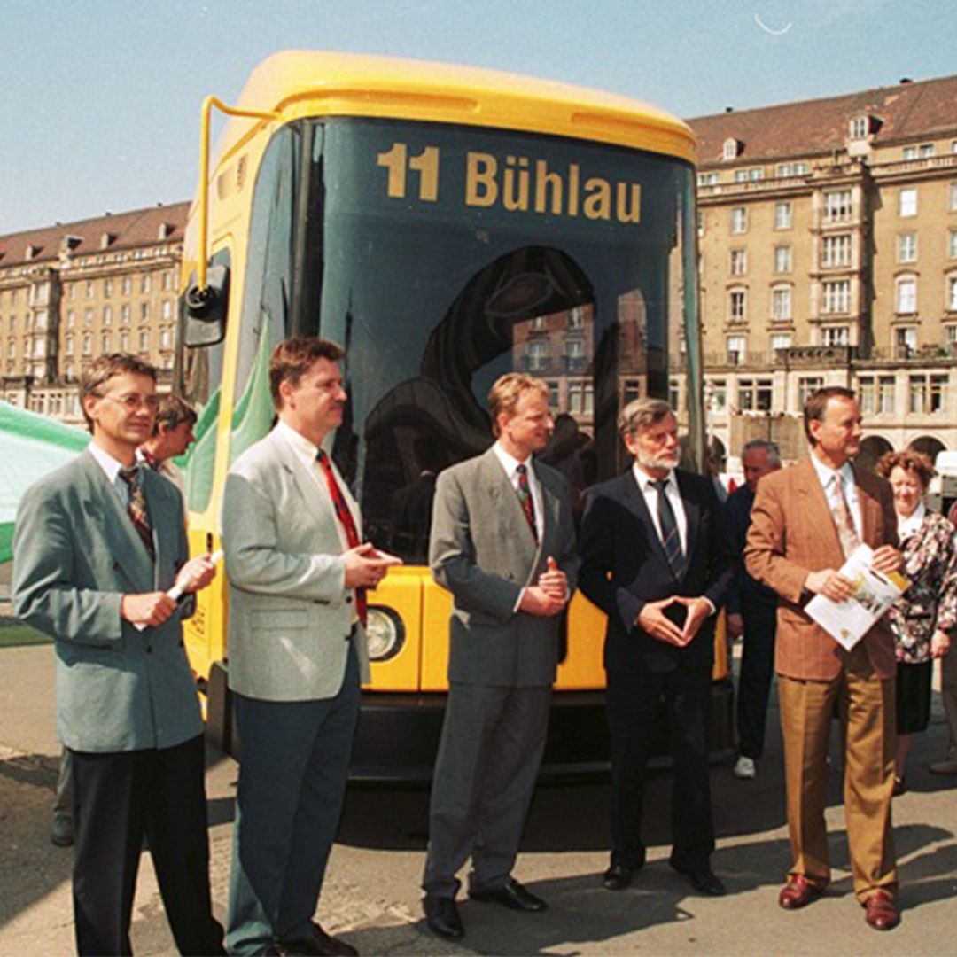 Dresda marchează 30 de ani de tramvaie cu podea joasă și 20 de ani de tramvaie moderne