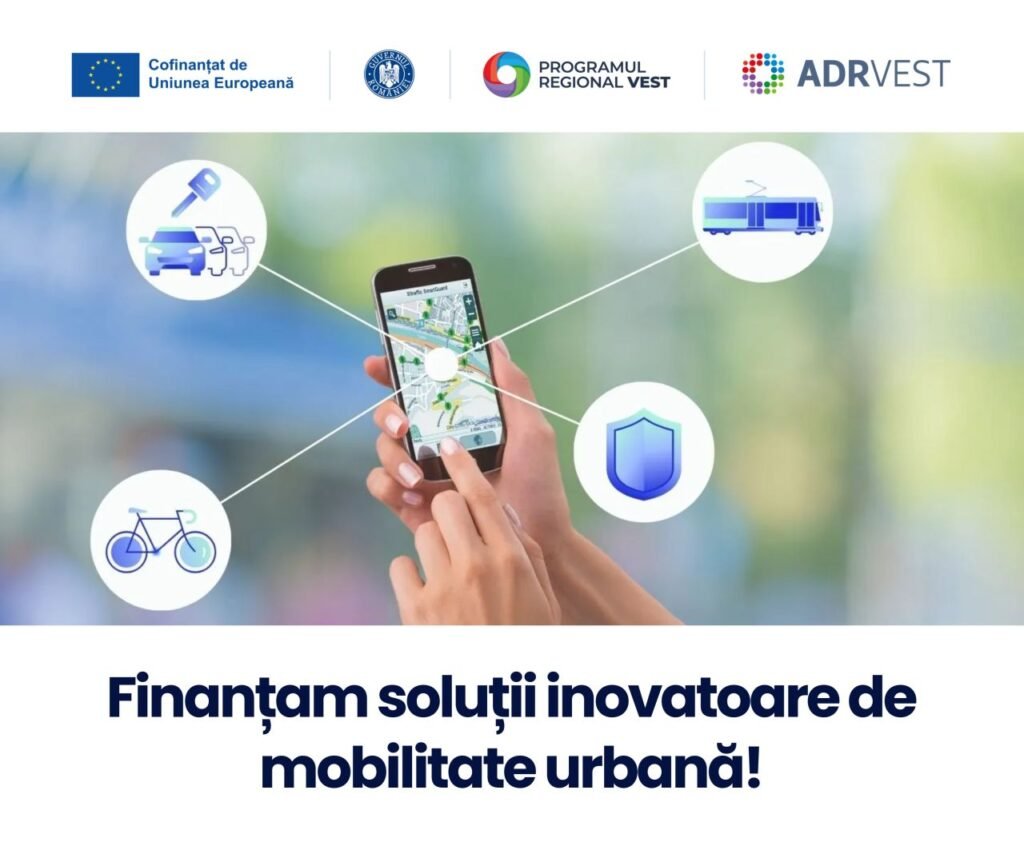 Startup‑urile din Vest pot accesa până la 200.000 euro pentru soluții de mobilitate urbană prin Programul Regional Vest 2021–2027