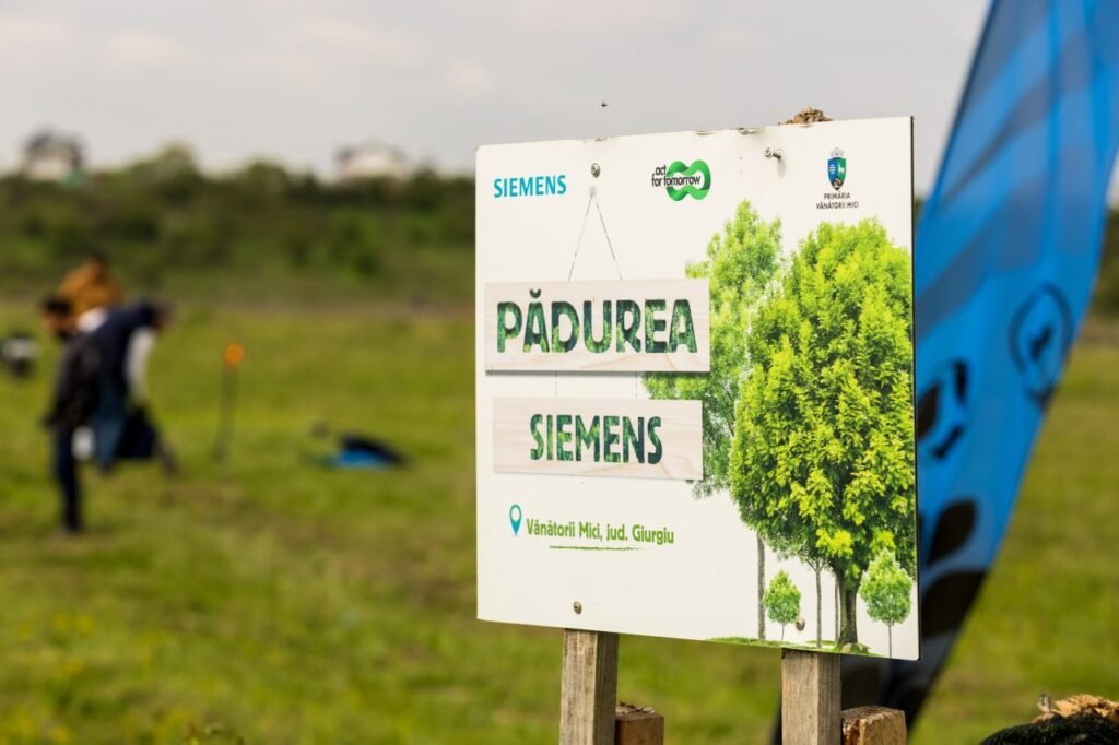 Siemens marchează Ziua Pământului prin acțiuni de împădurire în Pădurea Siemens din Vânătorii Mici