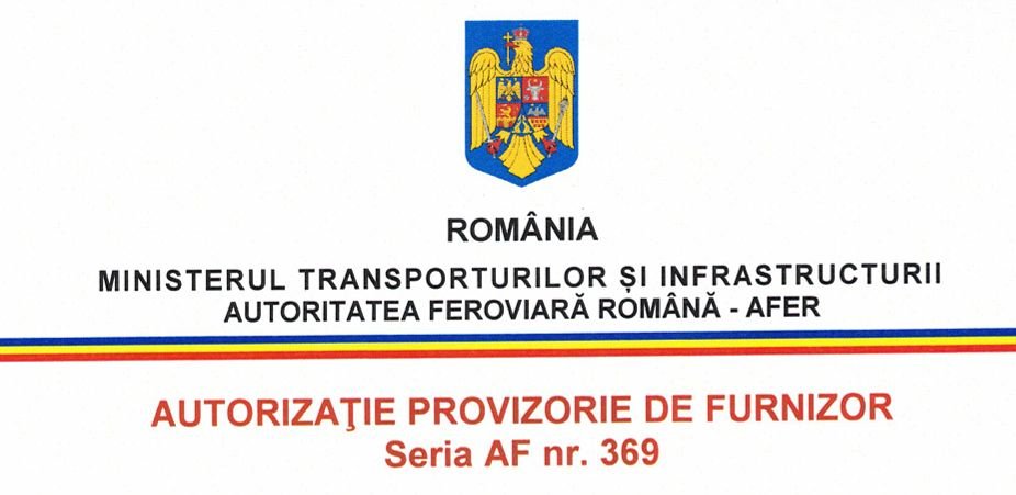Colasanti Limited a fost autorizată AFER pentru a-și extinde oficial serviciile de proiectare pentru sectorul feroviar din România