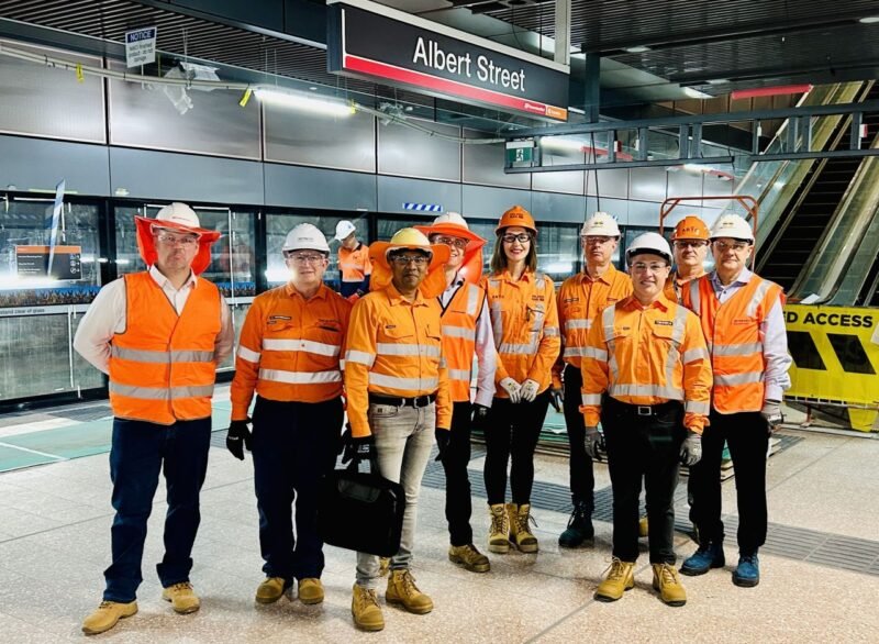 IRSE vizitează proiectul feroviar Cross River Rail din Brisbane, noua linie subterană care va debloca rețeaua din Queensland