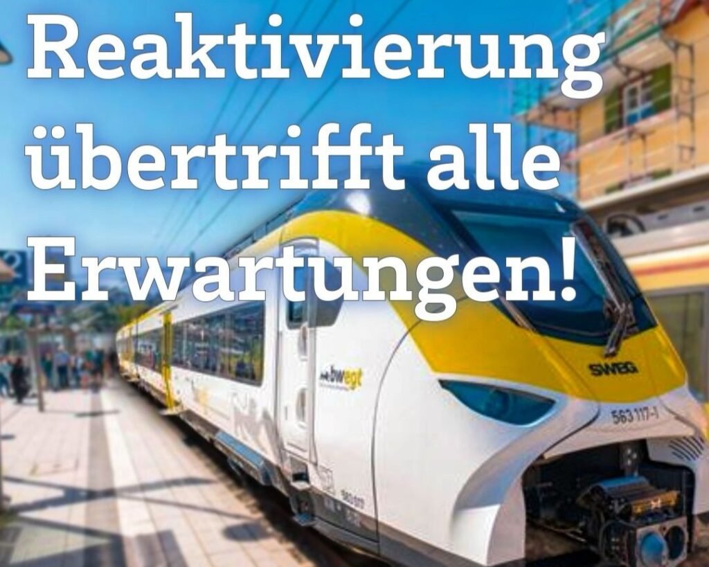 Hermann‑Hesse‑Bahn depășește 25.000 de pasageri în prima lună - se confirmă succesul reactivării după 40 de ani de pauză