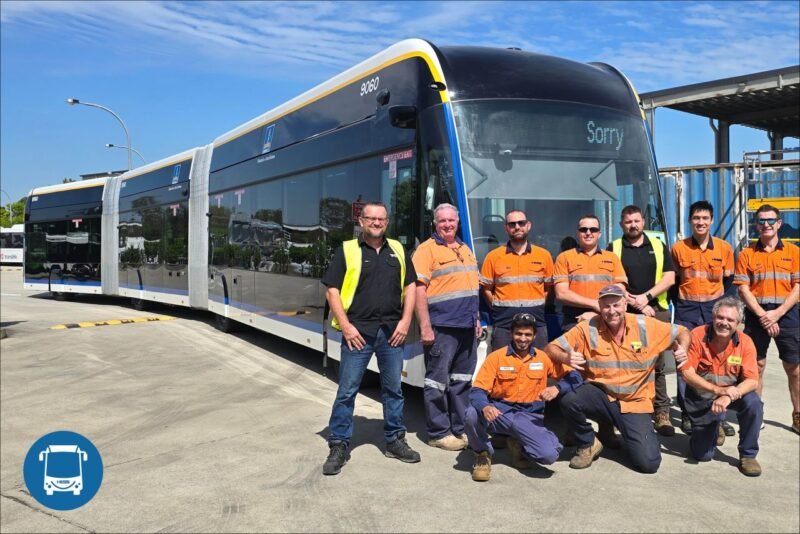 Ultimul autobuz electric HESS lighTram 25 TOSA pleacă spre Brisbane finalizând livrarea a 60 de unități
