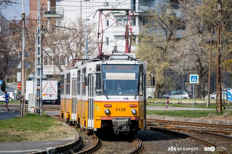 Linia 12 de tramvai din Budapesta va circula pe un traseu prelungit din 13 aprilie pentru a îmbunătăți legăturile de transport în Újpest și Angyalföld