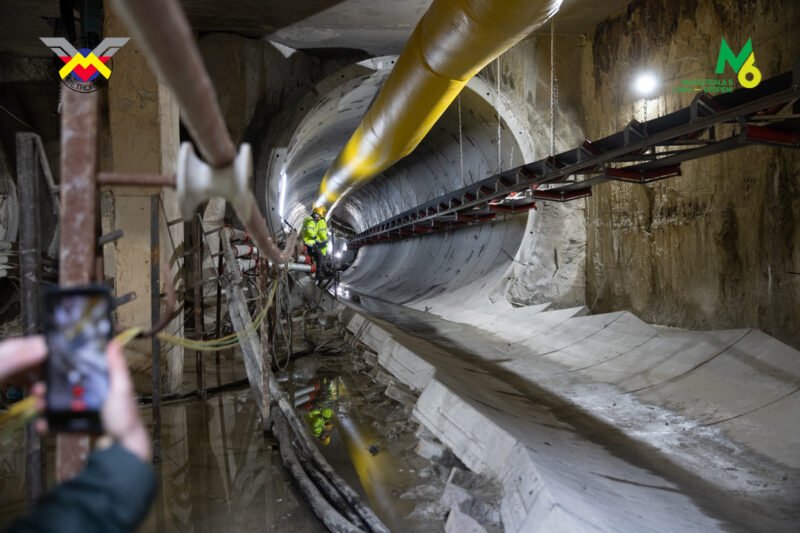 Lucrările la Magistrala 6 au ajuns la 63% nivel de realizare a structurii pe secțiunea sud și 28% pe zona de nord
