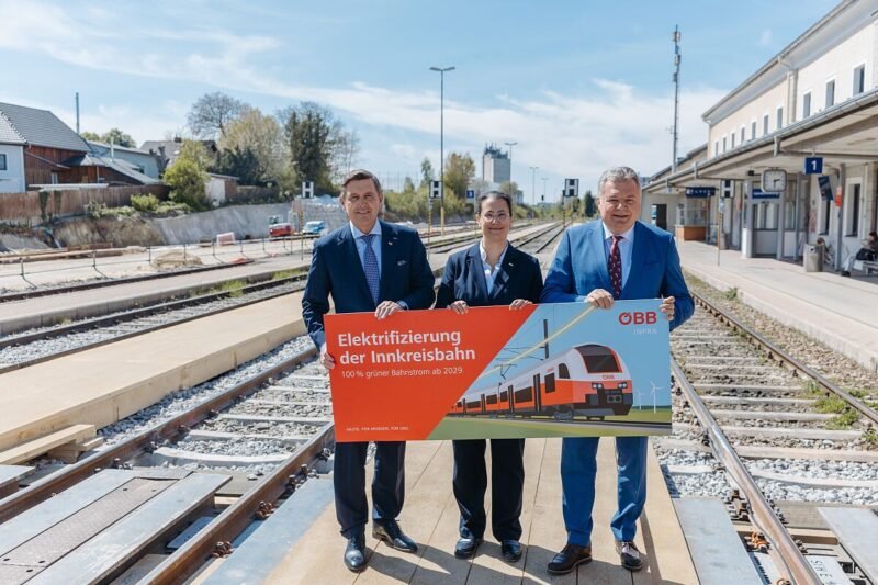 ÖBB începe electrificarea Innkreisbahn cu o investiție de 87 milioane euro pentru trenuri moderne și 100% energie verde până în 2029