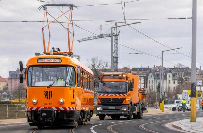 Dresda finalizează lucrările de modernizare pe Lübecker Straße iar tramvaiele revin în circulație după testele de siguranță