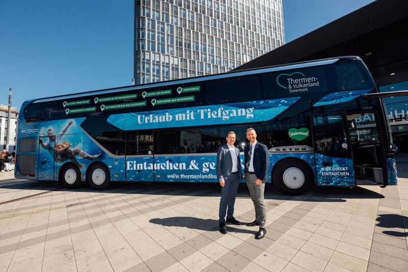 OBB Thermenlandbus rămâne cea mai rapidă legătură directă între Viena și regiunea Thermen‑ & Vulkanland