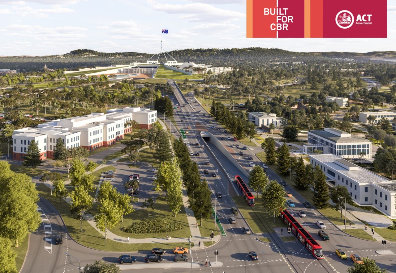 Canberra confirmă traseul final pentru extinderea liniei de tramvai Light Rail către Woden cu nouă stații noi