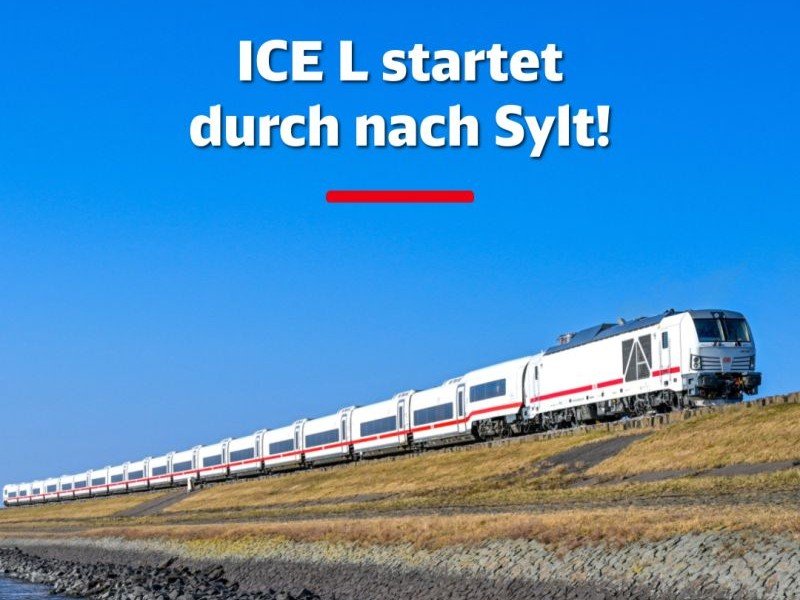 DB Fernverkehr introduce noul ICE L în circulație regulată între Westerland, Hamburg și, din iunie, Berlin