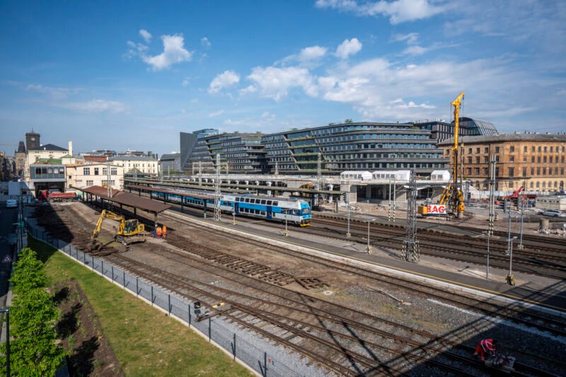 Správa železnic începe cea mai complexă etapă a reconstrucției gării Masaryk din Praga. Se anunță devieri majore de trafic până la finalul anului