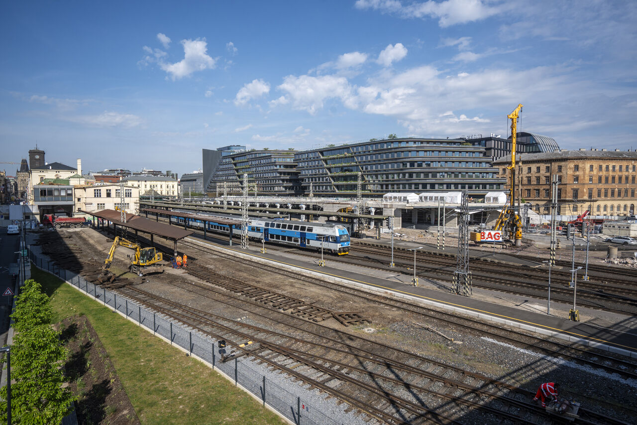 Správa železnic începe cea mai complexă etapă a reconstrucției gării Masaryk din Praga. Se anunță devieri majore de trafic până la finalul anului