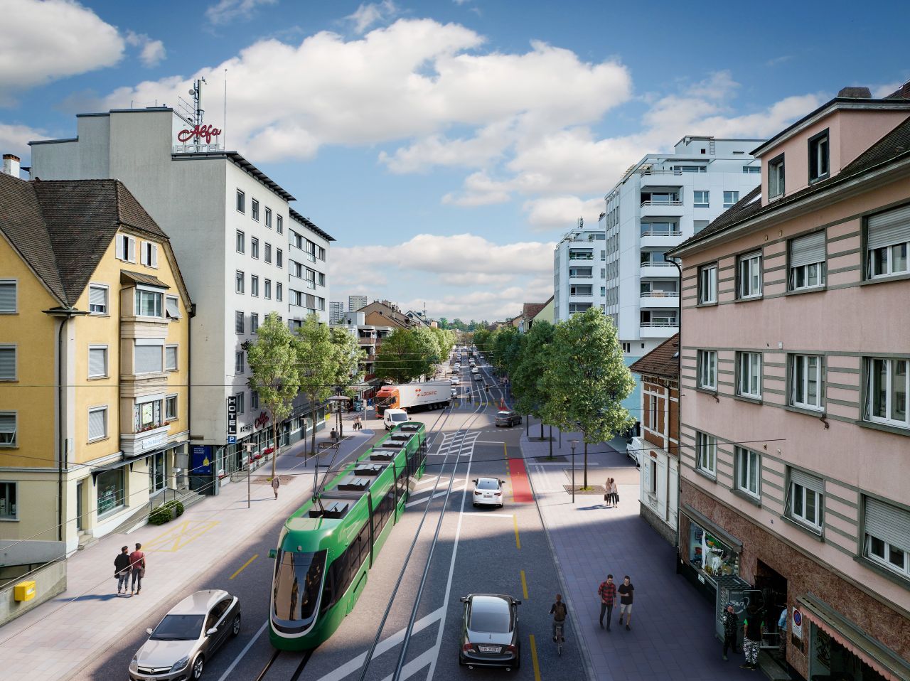 BVB susține noua traversare rutieră din Birsfelden cu măsuri clare de prioritate pentru tramvai și accesibilitate modernizată