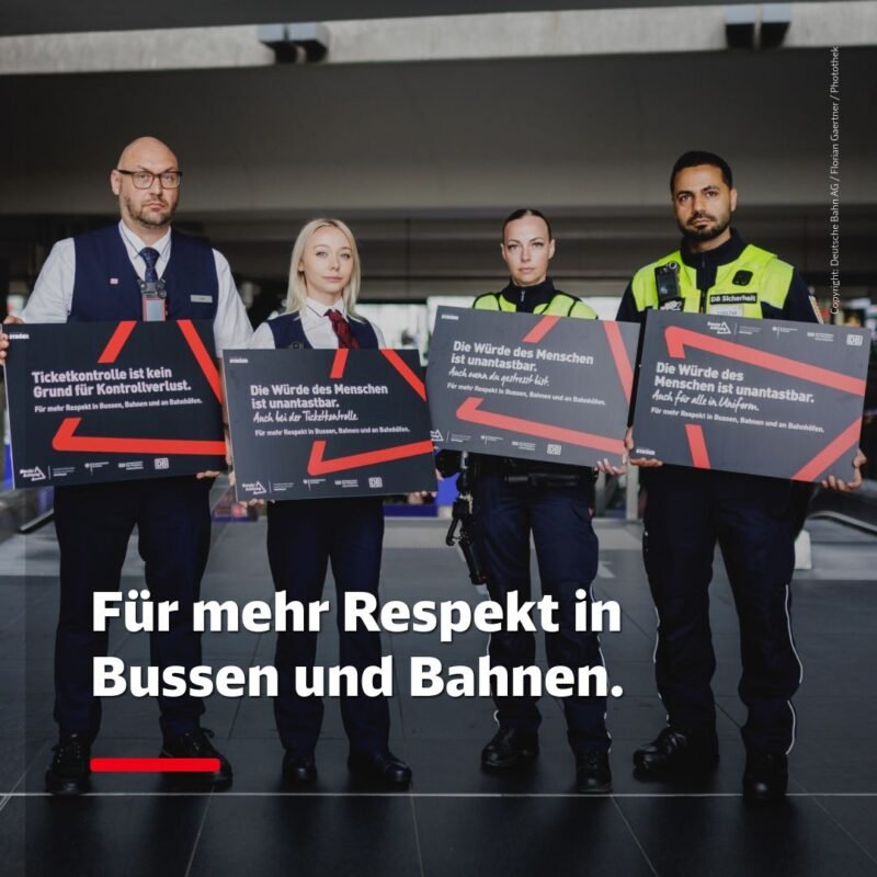 Campania „Mai multă atenție” continuă în trenurile și stațiile DB Regio pentru a combate agresiunile și a crește siguranța personalului