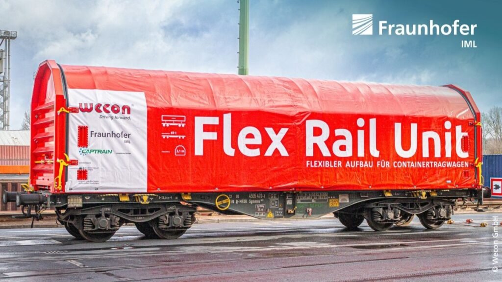 Fraunhofer IML finalizează primul prototip FlexRailUnit cu o soluție modulară care crește eficiența vagoanelor de marfă și flexibilitatea operațională