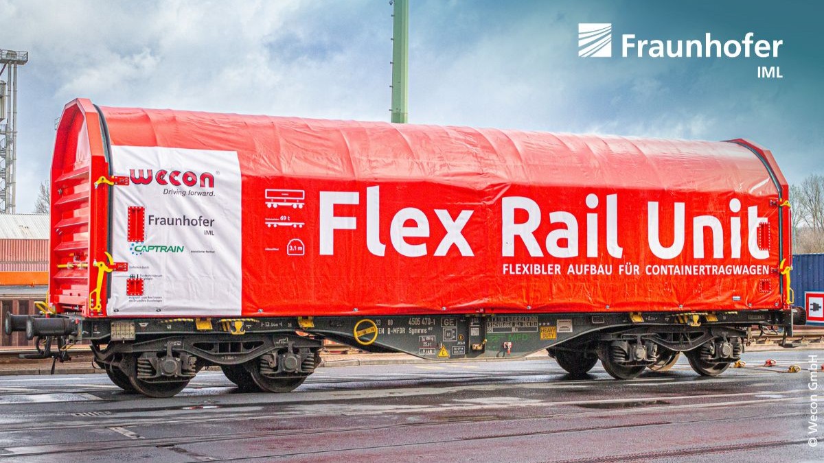 Fraunhofer IML finalizează primul prototip FlexRailUnit cu o soluție modulară care crește eficiența vagoanelor de marfă și flexibilitatea operațională