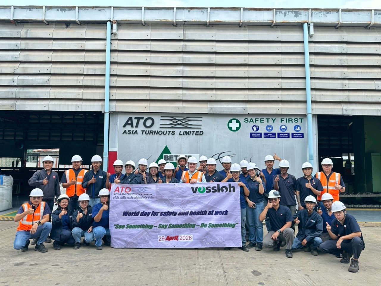 Vossloh Switch Systems marchează Ziua Mondială pentru Securitate și Sănătate în Muncă 2026 cu acțiuni dedicate și premii pentru bune practici