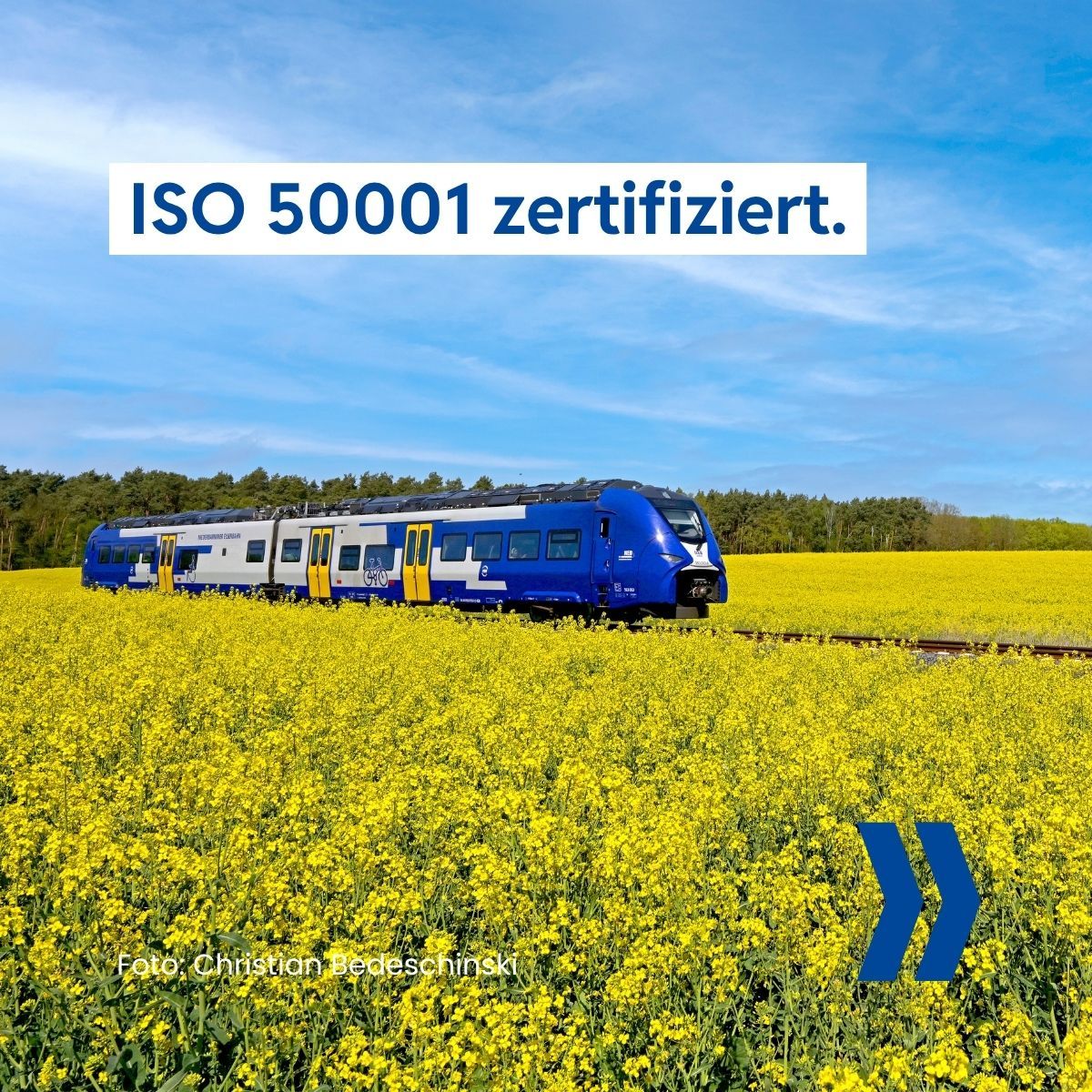Niederbarnimer Eisenbahn obține certificarea ISO 50001 pentru managementul eficient al energiei