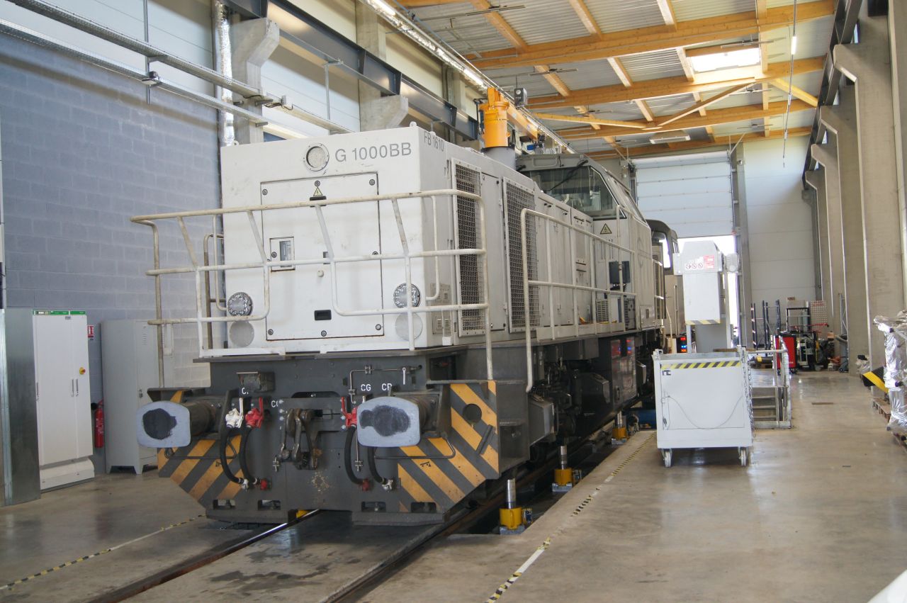 Akiem finalizează reprofilarea unei locomotive Vossloh G1000 pentru DB Cargo France în atelierul din Ostricourt