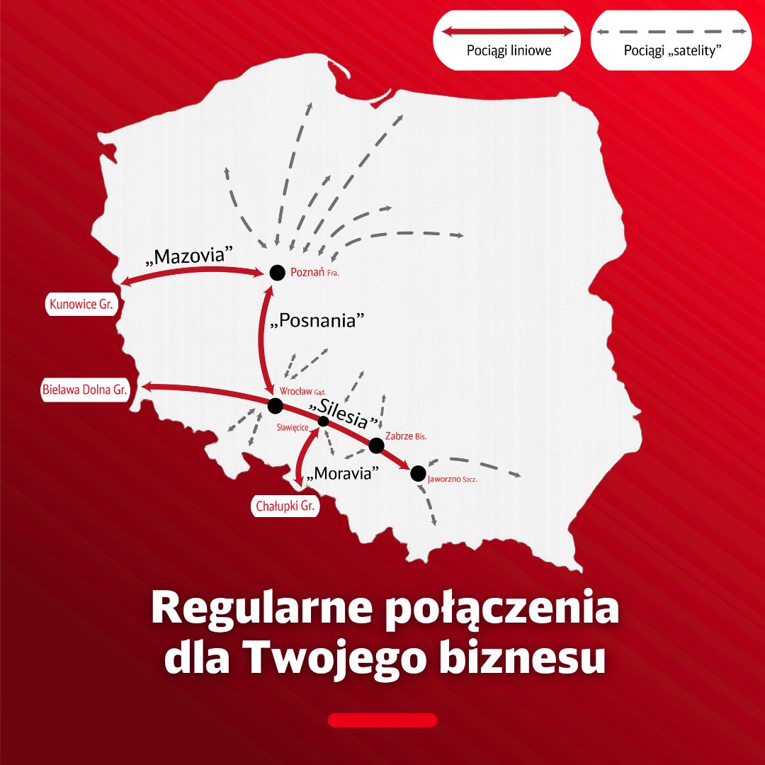 DB Cargo Polska extinde conexiunile feroviare sistemice: trenurile SILESIA, MAZOVIA și MORAVIA leagă Polonia de Europa de Vest și de Sud