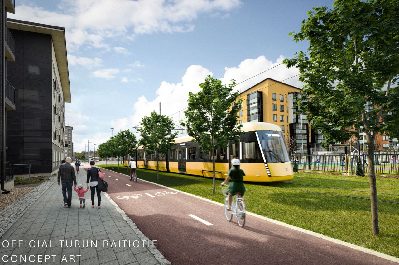 Orașul Turku a votat și aprobat oficial noua linie de tramvai de 12 km cu o investiție de 465 milioane euro care va transforma mobilitatea urbană până în 2033