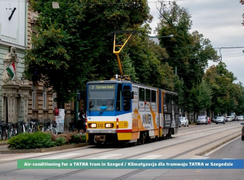 ENIKA livrează primele unități de aer condiționat iGORRA în Ungaria pentru modernizarea unui tramvai Tatra KT4D la Szeged