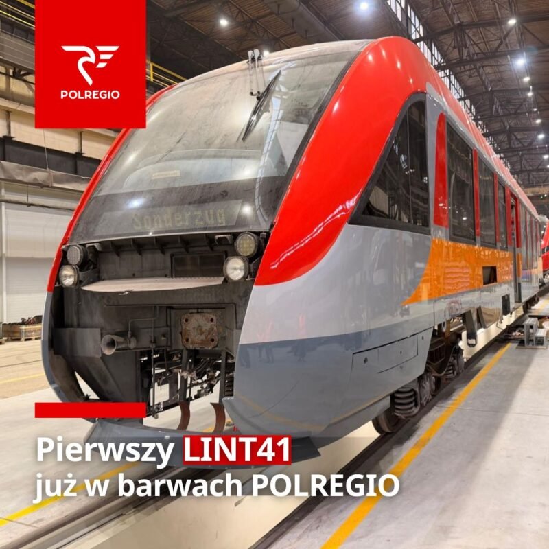 Primele automotoare LINT 41 ale POLREGIO intră în modernizare și primesc noile culori ale operatorului
