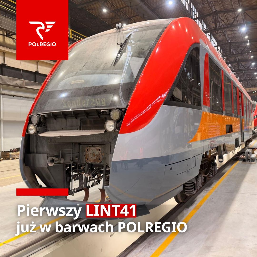 Primele automotoare LINT 41 ale POLREGIO intră în modernizare și primesc noile culori ale operatorului
